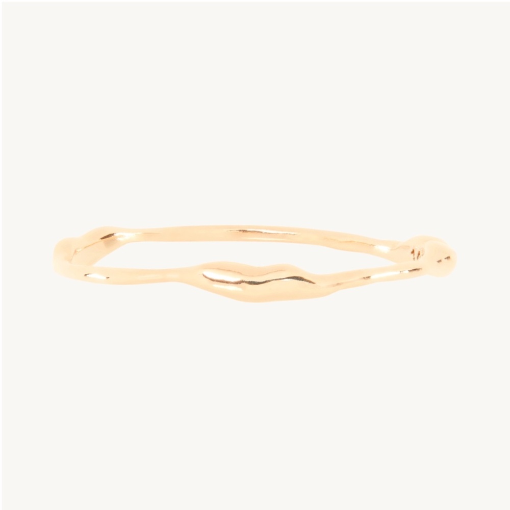 Catbird Painter's Gold Stacking Ring, 14k yellow gold, size 7